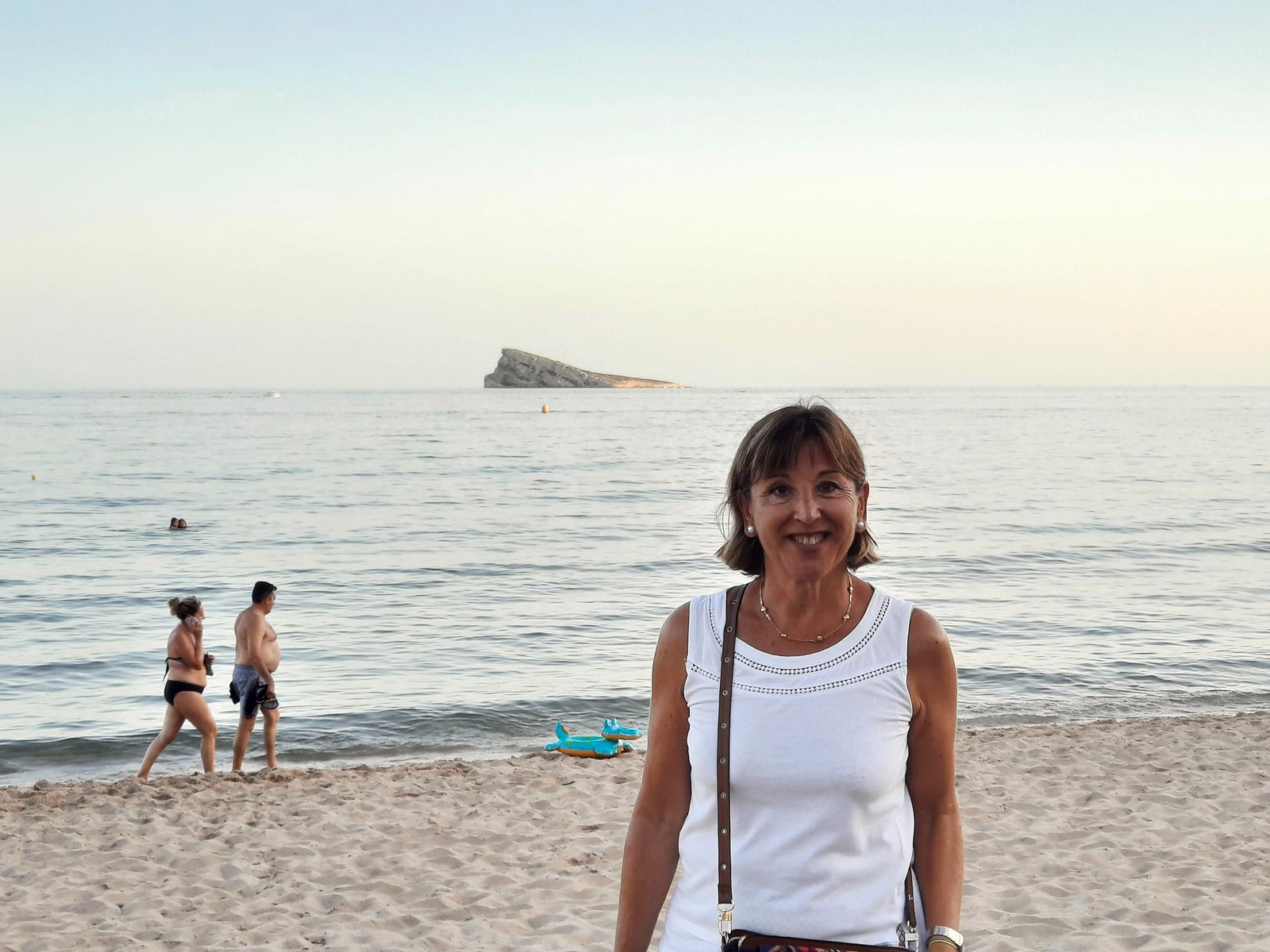 Melania in spiaggia